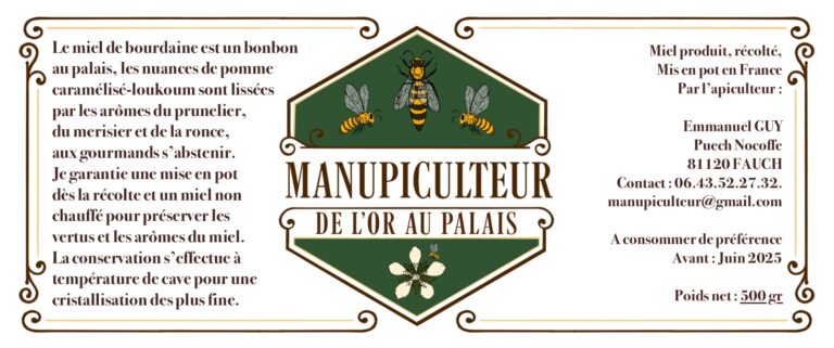 étiquette manupiculteur